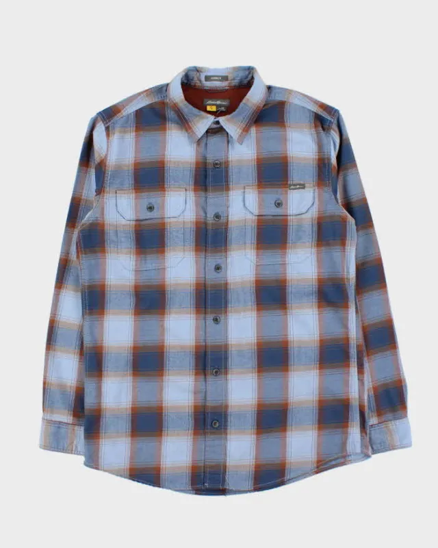 Vintage Eddie Bauer Plaid Classic Fit Long Sleeve Flannel Shirt - M sold by Rokit