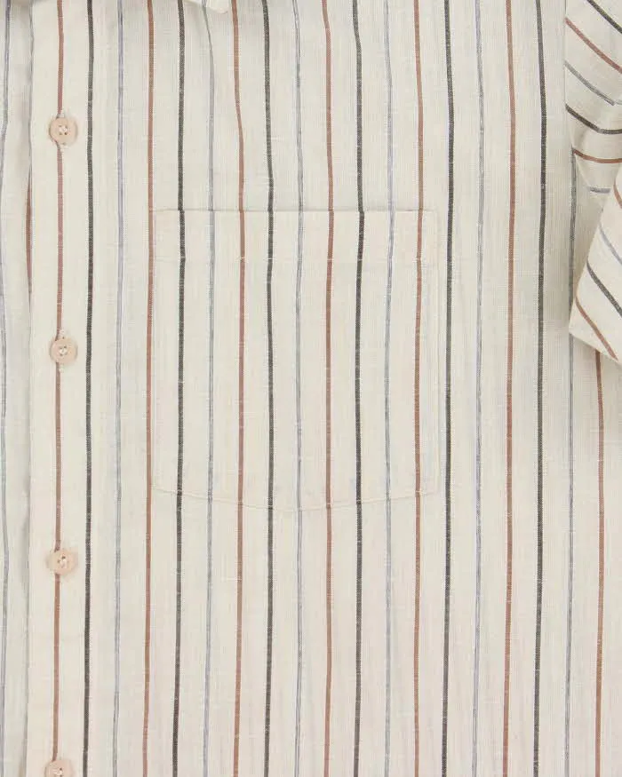 Vintage 1970s National Striped Pima Cotton Long Sleeve Oversized Shirt - L sold by Rokit product image thumbnail 4