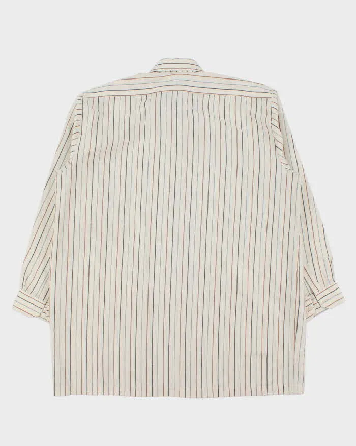 Vintage 1970s National Striped Pima Cotton Long Sleeve Oversized Shirt - L sold by Rokit product image thumbnail 2