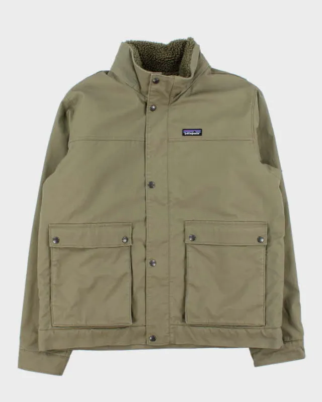 Vintage Patagonia Maple Grove Sherpa Lined Khaki Canvas Jacket - XL made by Patagonia