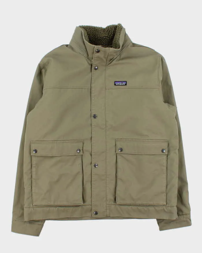 Vintage Patagonia Maple Grove Sherpa Lined Khaki Canvas Jacket - XL sold by Rokit