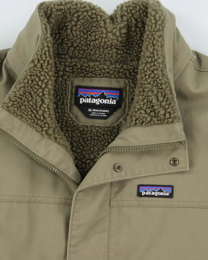 Vintage Patagonia Maple Grove Sherpa Lined Khaki Canvas Jacket - XL sold by Rokit product image thumbnail 3