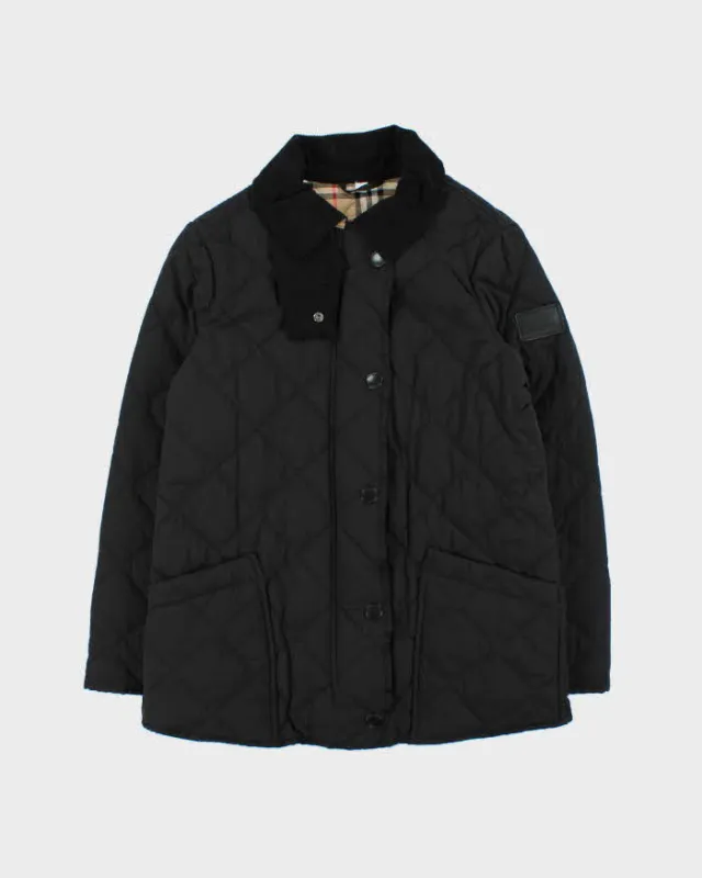 2024 Women's Burberry Corduroy Collared Nova Check Lined Quilted Shell Jacket - M made by Burberry