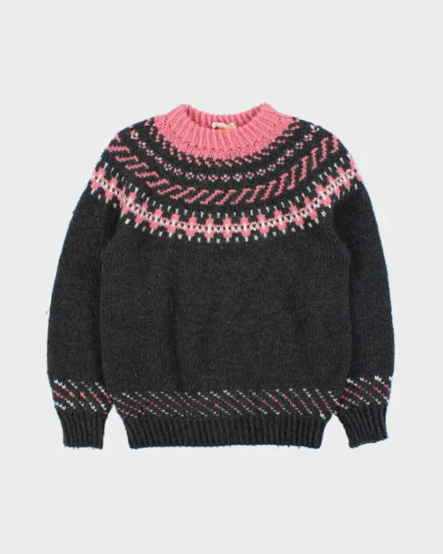 Vintage 1990s Women's Hand Knit By Georgia Cranston Chunky Wool Jumper - M sold by Rokit