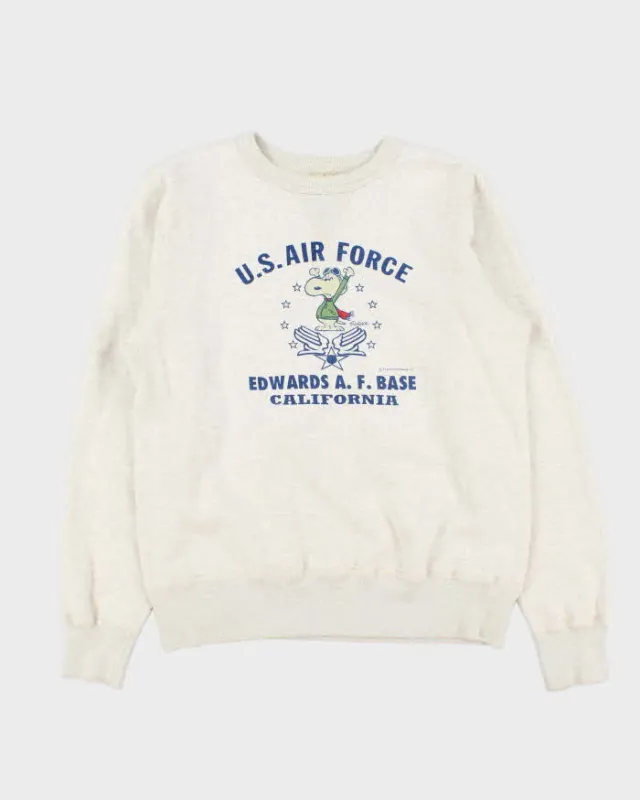 Vintage 00s Buzz Rickson x Peanuts Japan U.S Airforce Crewneck Sweatshirt - L sold by Rokit