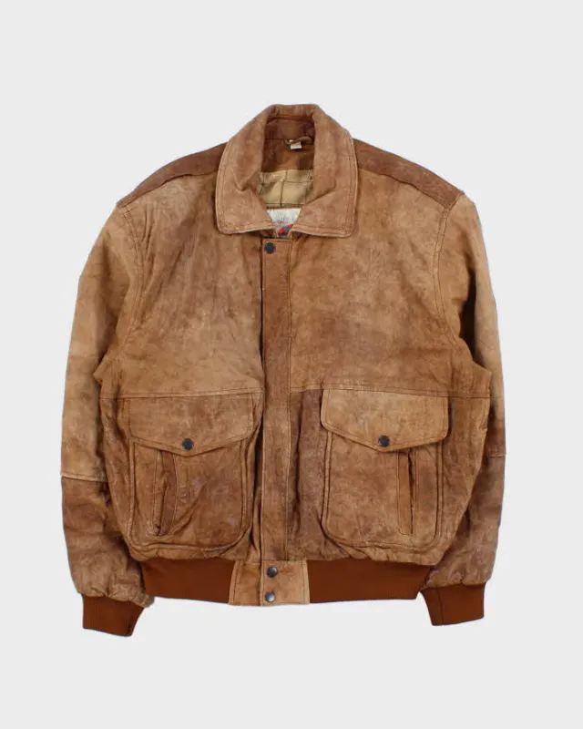 Vintage 1990s Superfortress B-2 Leather Flight Bomber Jacket - M sold by Rokit