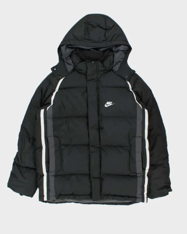 Vintage Y2K 00s Nike Down Filled Fleece Lined Hooded Puffer Jacket  - M sold by Rokit