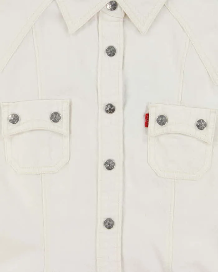 Vintage Y2K 00s Women's Levi's Denim Long Sleeve Western Shirt - XL sold by Rokit product image thumbnail 4