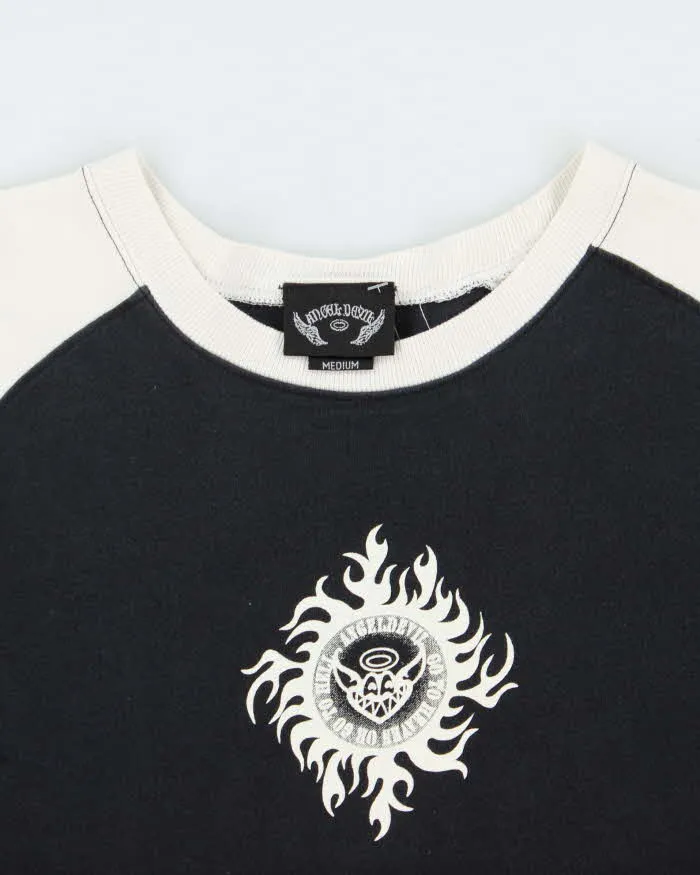 Vintage Y2K 00s Angel Devil Graphic Crewneck T-Shirt - M sold by Rokit product image thumbnail 5