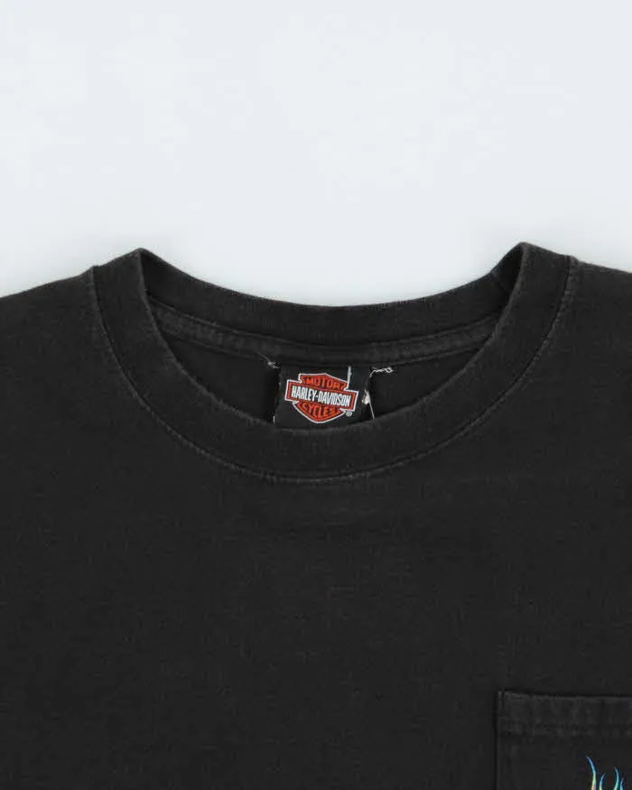 Vintage Harley Davidson Wyoming Flame Graphic Long Sleeve T-Shirt - XL sold by Rokit product image thumbnail 3