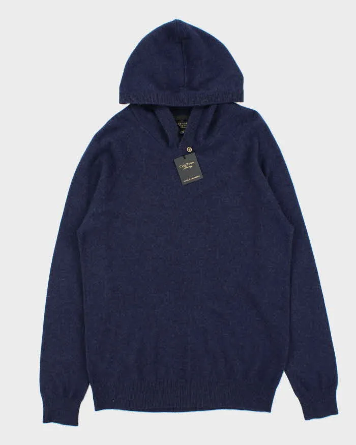 Deadstock Club Room Cashmere Hooded Jumper - M sold by Rokit