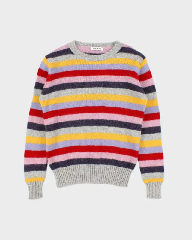 Vintage Clef De Sol Stripe Wool Jumper - M sold by Rokit