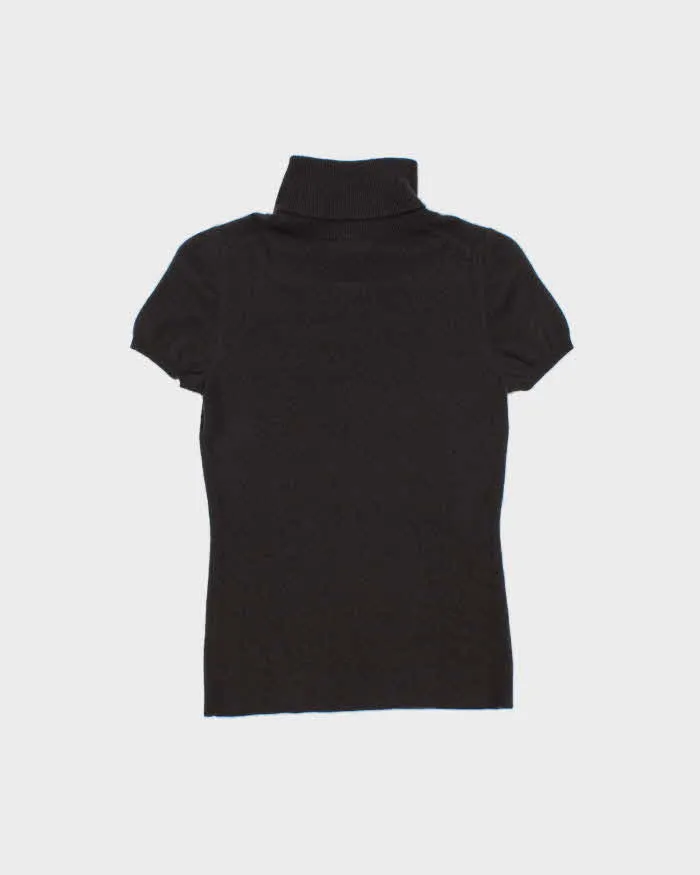 Vintage Holt Renfrew Cashmere Roll Neck Short Sleeve Jumper - XS sold by Rokit product image thumbnail 2