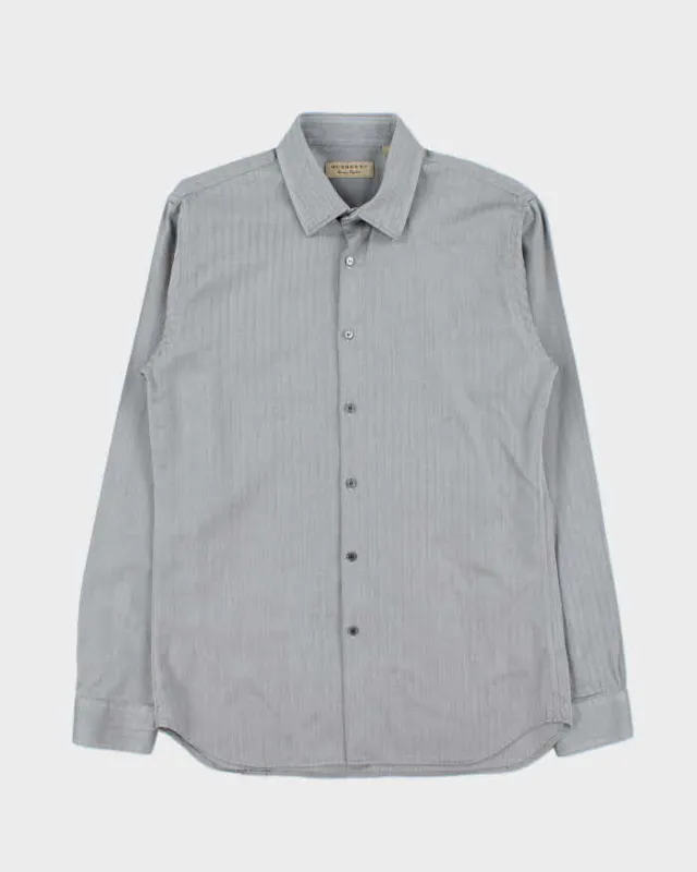 Vintage Burberry Striped Long Sleeve Dress Shirt - L sold by Rokit