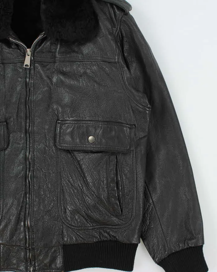 Vintage 1990s Cowhide Leather G-1 Japan Airforce Shearling Flight Jacket - L sold by Rokit product image thumbnail 4
