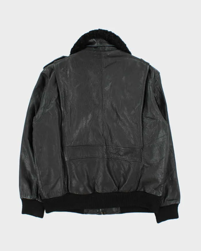 Vintage 1990s Cowhide Leather G-1 Japan Airforce Shearling Flight Jacket - L sold by Rokit product image thumbnail 2