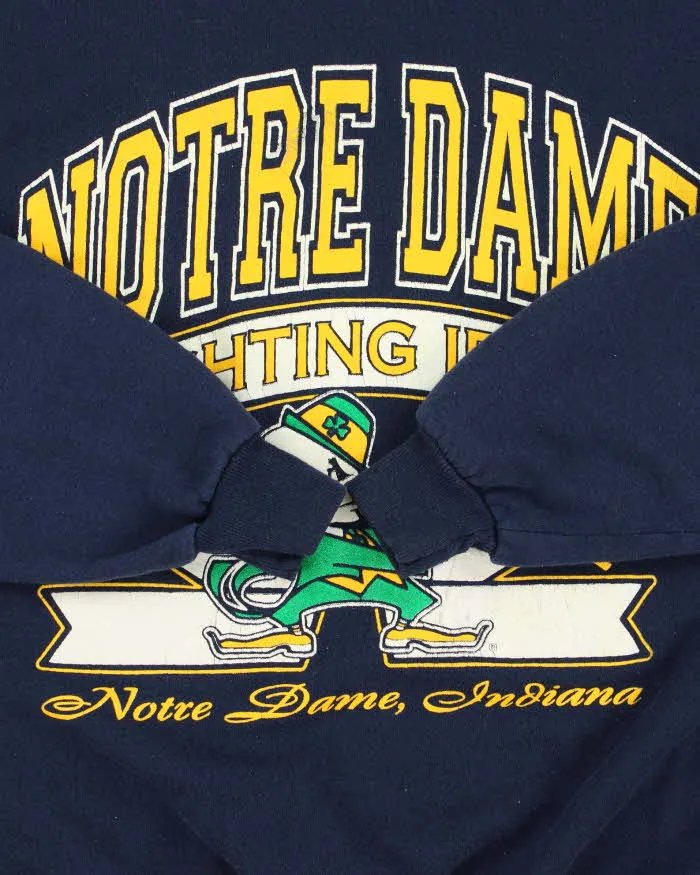 Vintage 1990s Notre Dame Fighting Irish Indiana Crewneck Sweatshirt - M sold by Rokit product image thumbnail 4