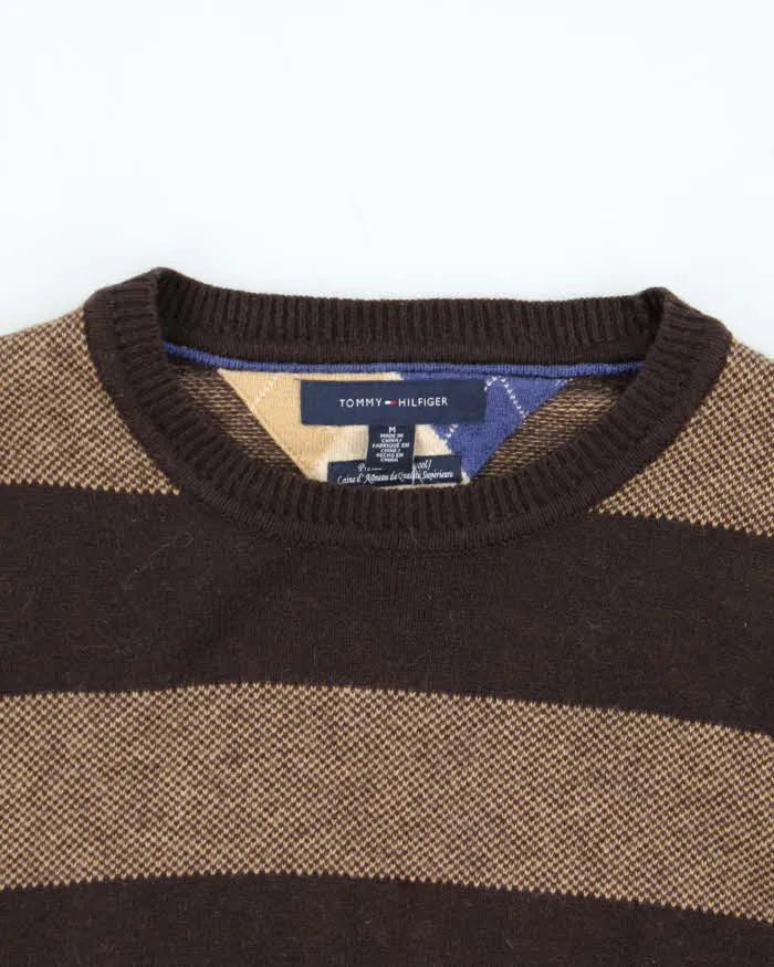 Vintage Y2K 00s Tommy Hilfiger Striped Wool Oversized Crewneck Knit Jumper - M sold by Rokit product image thumbnail 3