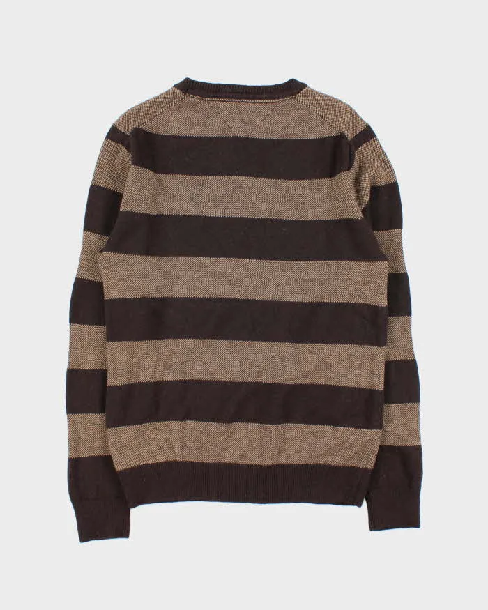 Vintage Y2K 00s Tommy Hilfiger Striped Wool Oversized Crewneck Knit Jumper - M sold by Rokit product image thumbnail 2