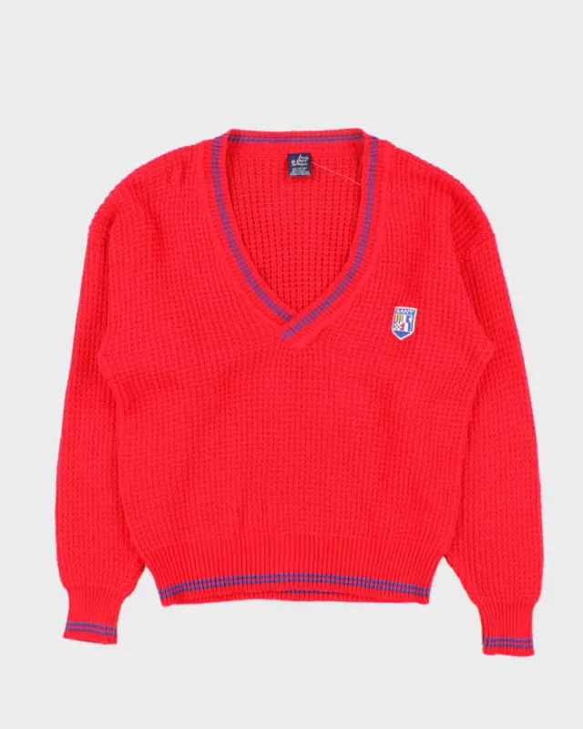 Vintage 1990s Gant The Rugger V-Neck Knit Jumper - M sold by Rokit