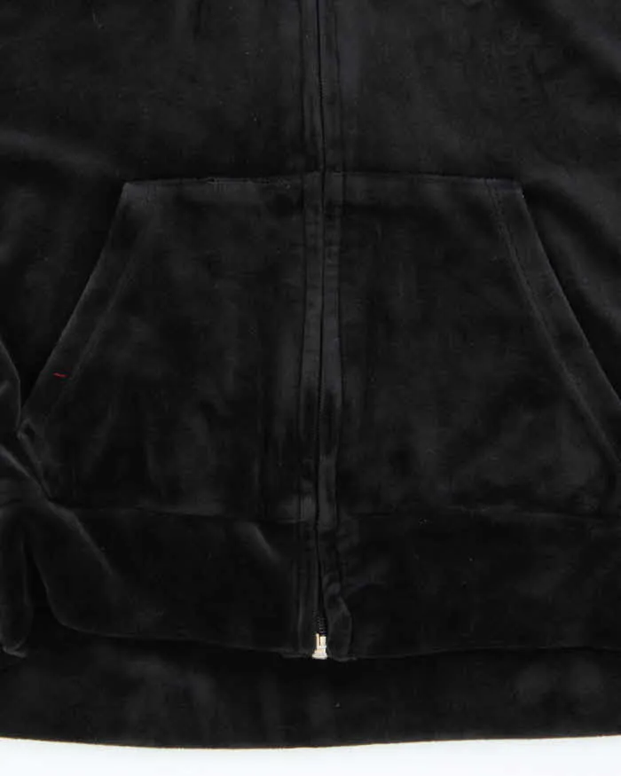 Vintage Y2K Women's Playboy Rhinestone Velour Boxy Zip-Up Hoodie - XL sold by Rokit product image thumbnail 5