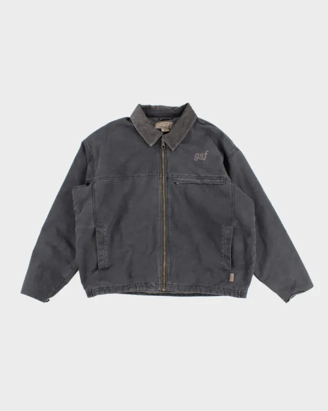 Men's Vintage  Grey Cotton Workwear Jacket - XXL sold by Rokit