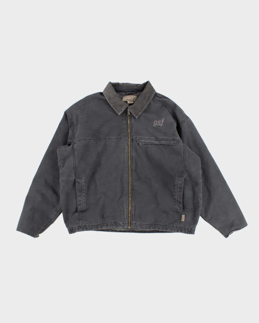 Men's Vintage Grey Cotton Workwear Jacket - XXL sold by Rokit