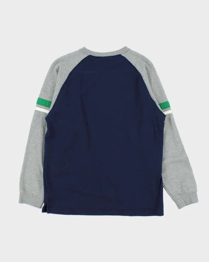 Vintage Y2K 00s Nike Spell Out Two-Tone Crewneck Sweatshirt - L sold by Rokit product image thumbnail 2