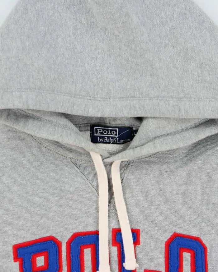 Vintage Polo Ralph Lauren Heavyweight Embroidered Spell Out Pullover Hoodie - L sold by Rokit product image thumbnail 5