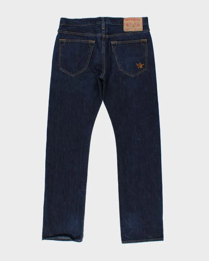 Vintage True Religion Japanese Selvedge Denim Straight Leg Jeans - W34 L32 sold by Rokit product image thumbnail 2