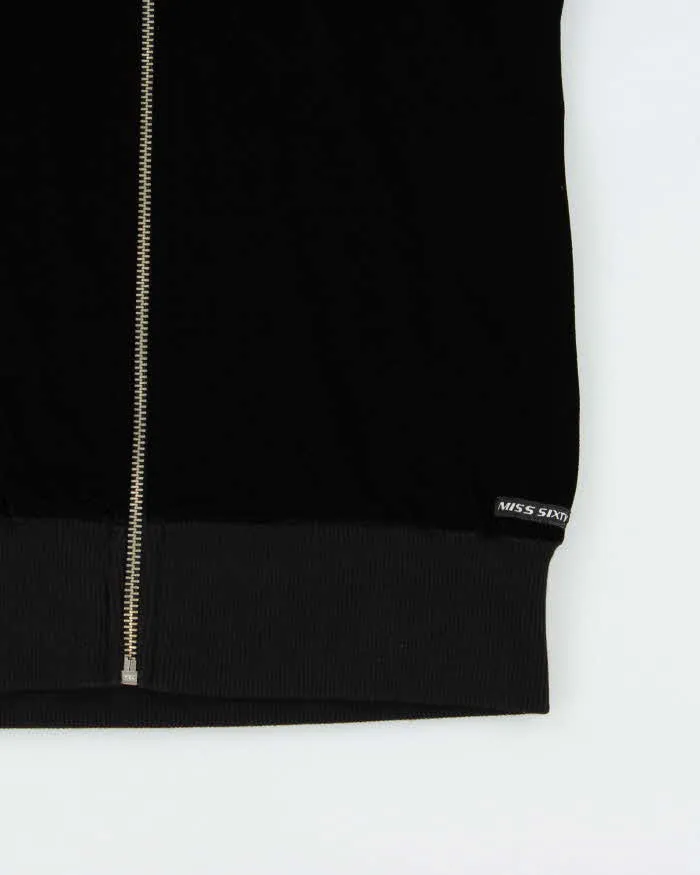 Vintage Y2k 00s Miss Sixty Velvet Sleeveless Mesh Back Hoodie - S sold by Rokit product image thumbnail 3