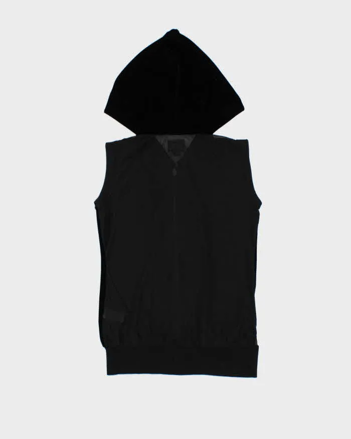 Vintage Y2k 00s Miss Sixty Velvet Sleeveless Mesh Back Hoodie - S sold by Rokit product image thumbnail 2