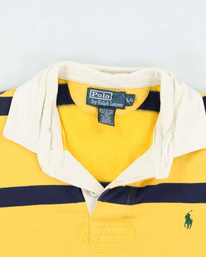 Vintage Y2K 00s Polo Ralph Lauren Striped Long Sleeve Rugby Shirt - L sold by Rokit product image thumbnail 5