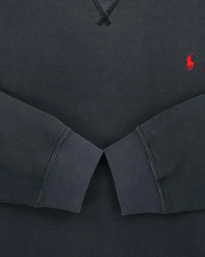 Vintage Y2K 00s Polo Ralph Lauren Faded Navy Classic Crewneck Sweatshirt - L sold by Rokit product image thumbnail 5
