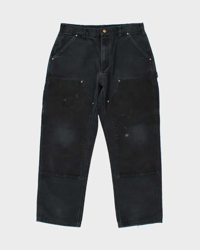 Vintage Carhartt Double Front Duck Loose Straight Workwear Trousers - W34 L29 sold by Rokit