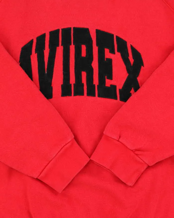 Vintage 1990s Avirex Embroidered Spell-Out Crewneck Sweatshirt - M sold by Rokit product image thumbnail 3