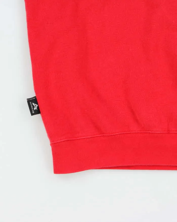 Vintage 1990s Avirex Embroidered Spell-Out Crewneck Sweatshirt - M sold by Rokit product image thumbnail 4