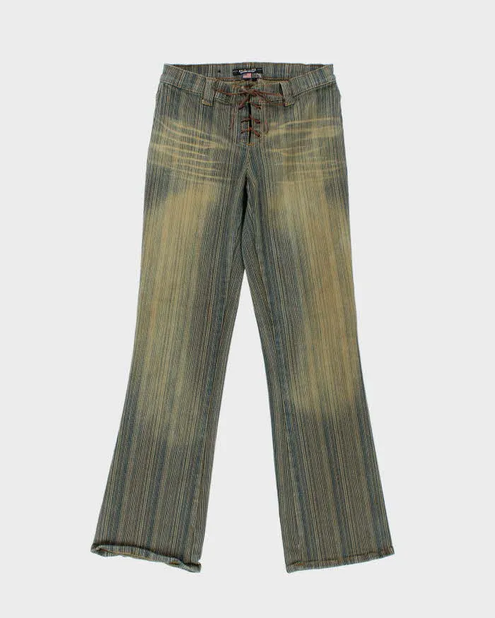 Vintage Rampage Made In USA Women's Lace Up Flared Jeans - W30 L31 sold by Rokit