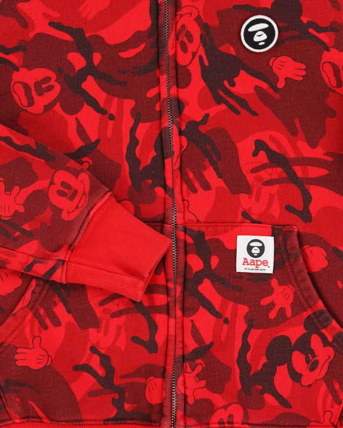 2016 Aape By Bathing Ape x Disney Mickey Camo Full-Zip Hoodie - XS sold by Rokit product image thumbnail 4