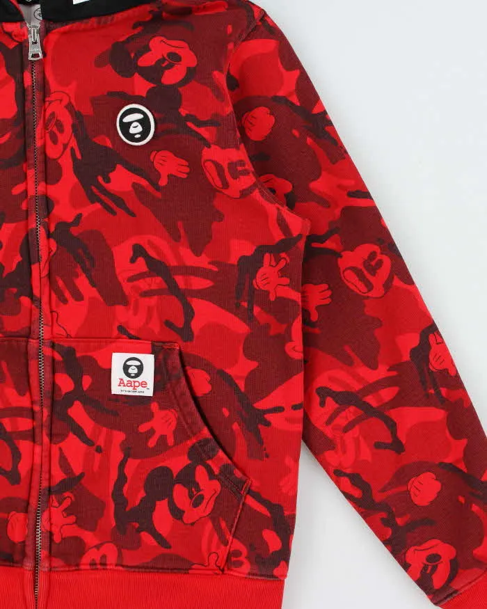 2016 Aape By Bathing Ape x Disney Mickey Camo Full-Zip Hoodie - XS sold by Rokit product image thumbnail 3