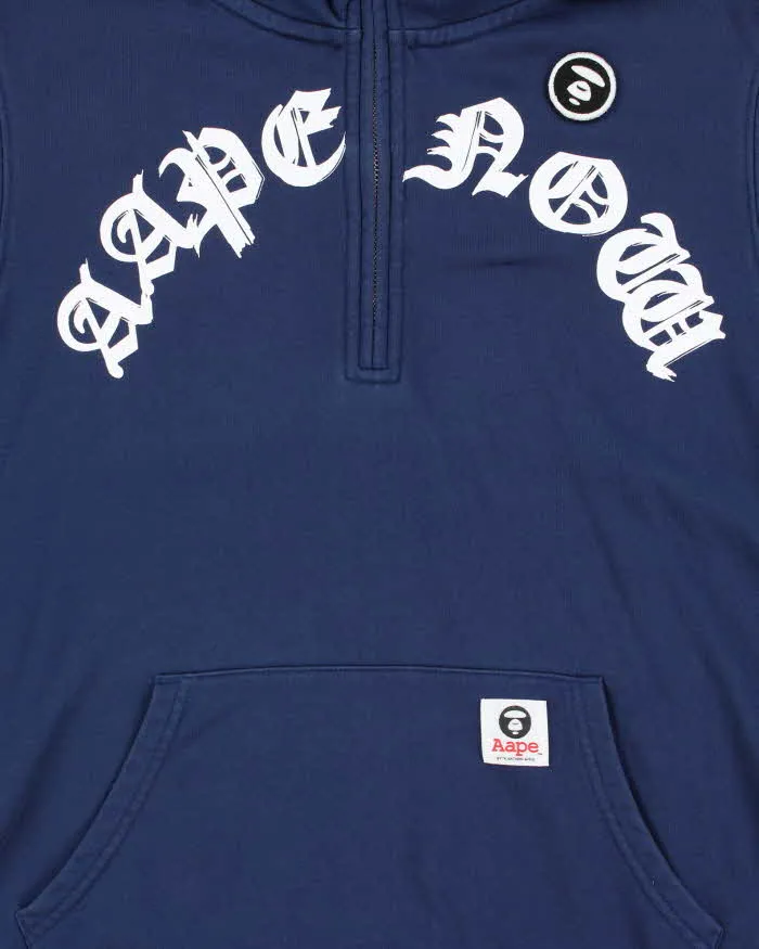 Aape By A Bathing Ape 'Aape Now' Short Sleeve Quarter-Zip Hoodie - S sold by Rokit product image thumbnail 5