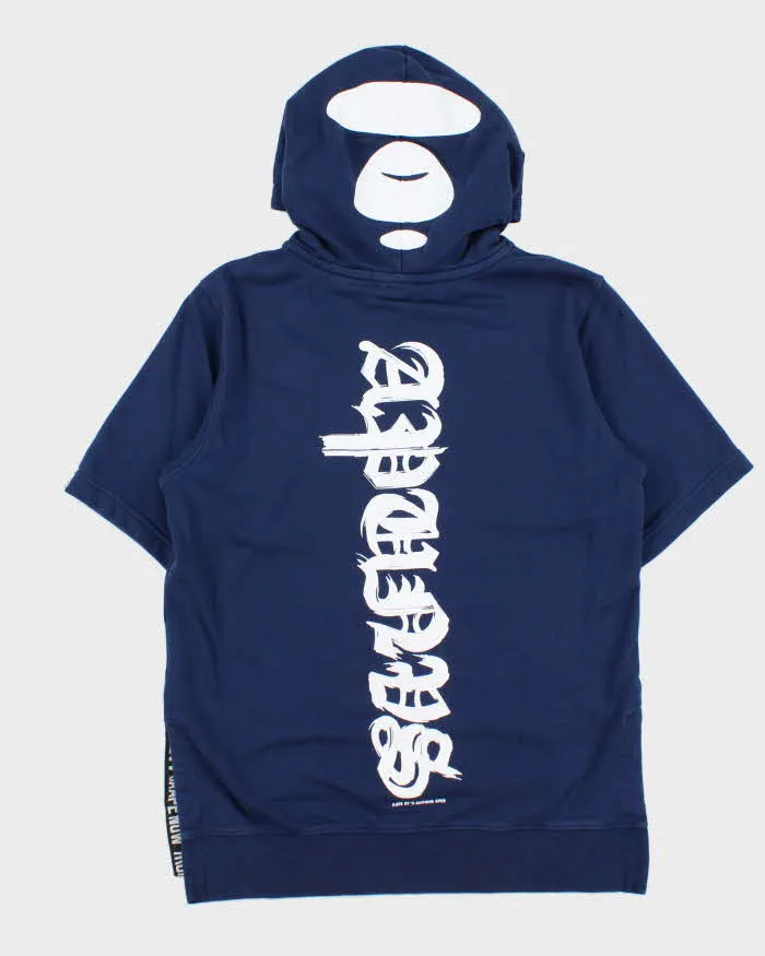 Aape By A Bathing Ape 'Aape Now' Short Sleeve Quarter-Zip Hoodie - S sold by Rokit product image thumbnail 2