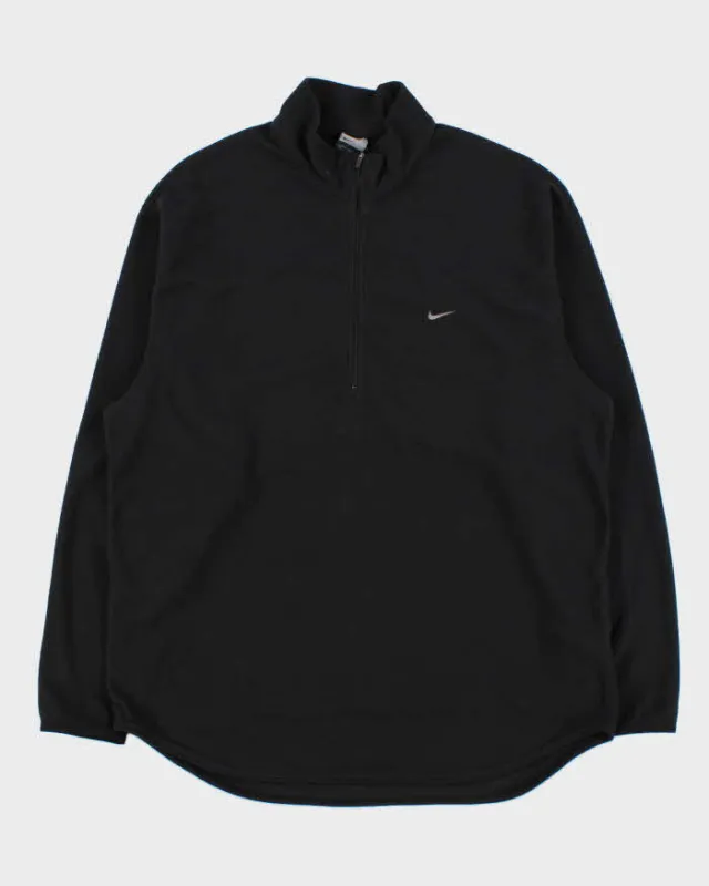 Vintage Y2K 00s Nike ThermaFit Quarter-Zip Fleece - L sold by Rokit