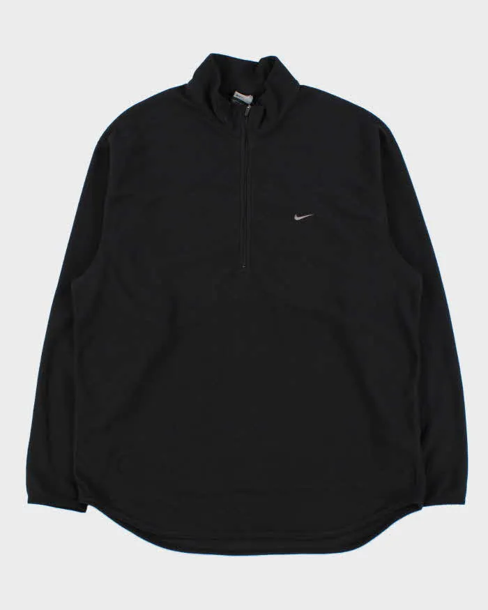 Vintage Y2K 00s Nike ThermaFit Quarter-Zip Fleece - L sold by Rokit