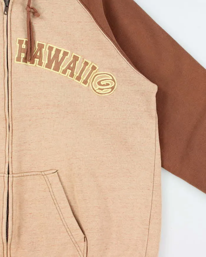 Vintage Y2K 00s Piko Surf Hawaii Two-Tone Zip-Up Hoodie - L sold by Rokit product image thumbnail 3