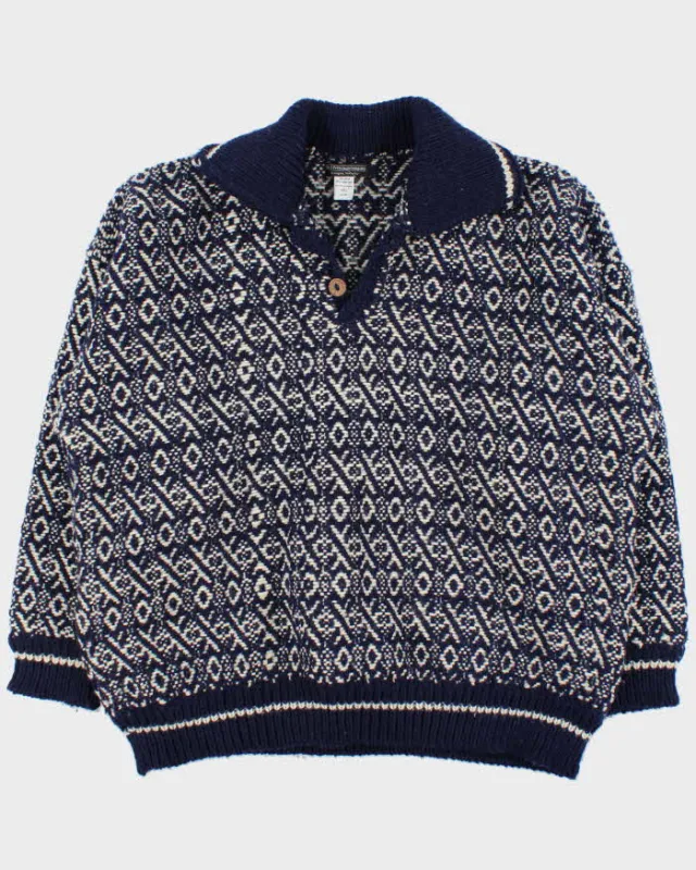 Vintage J. Peterman Wool Heavyweight Chunky Jumper - XXL sold by Rokit
