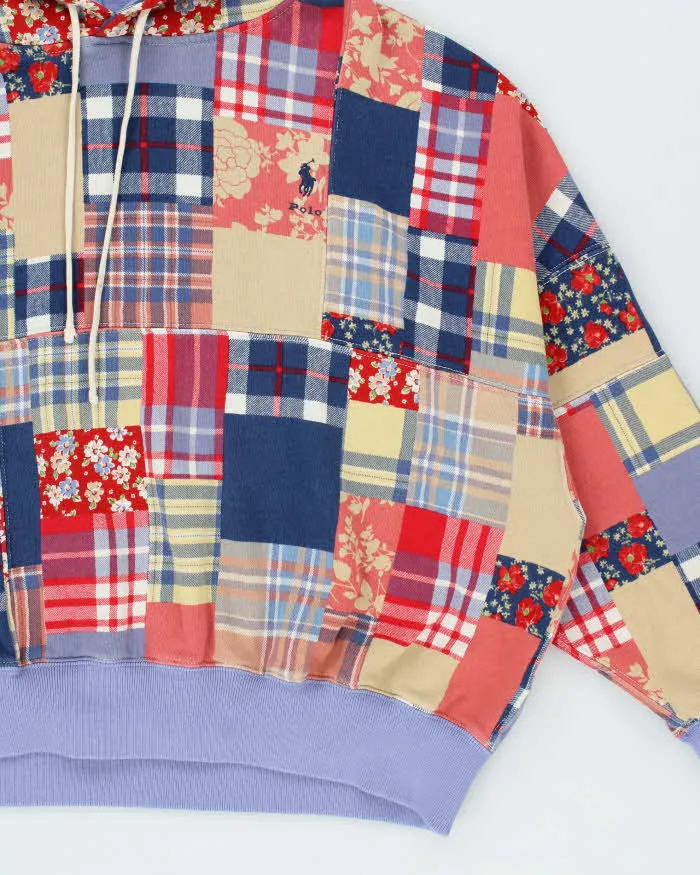 Polo Ralph Lauren Women's Patchwork Madras Oversized Boxy Pullover Hoodie - XL sold by Rokit product image thumbnail 3