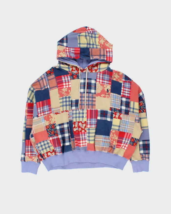 Polo Ralph Lauren Women's Patchwork Madras Oversized Boxy Pullover Hoodie - XL sold by Rokit