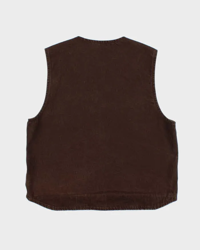 Vintage Y2K 00s Carhartt Duck Canvas Fleece Lined Workwear Gilet - XL sold by Rokit product image thumbnail 2