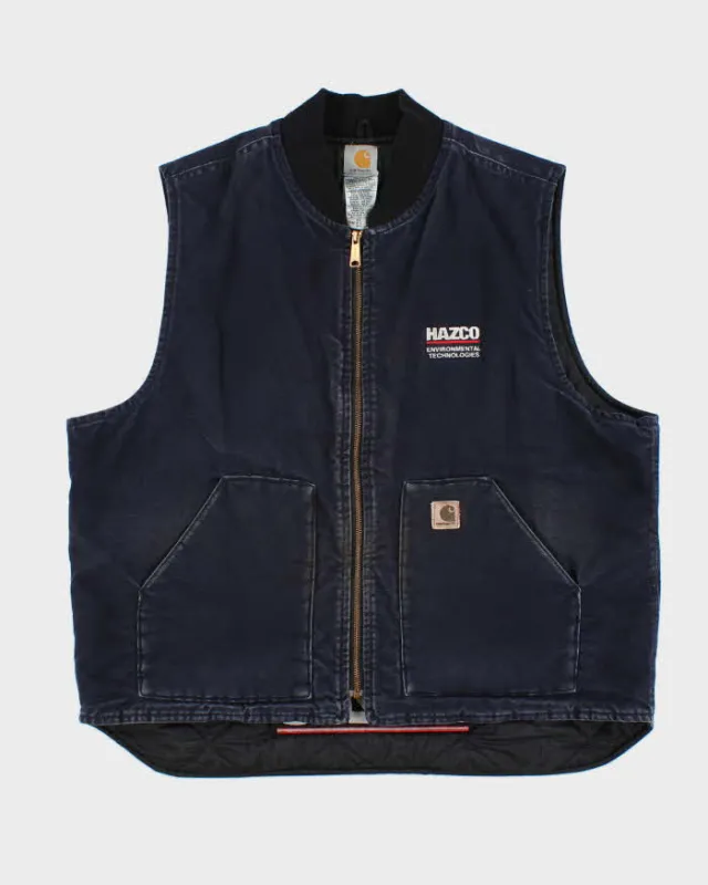 Vintage Y2K 00s Carhartt Midnight Sandstone Artic Quilt Lined Workwear Gilet - XXL sold by Rokit